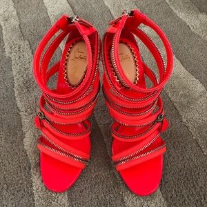 Christian Louboutin Neon ZIPPER Sandal